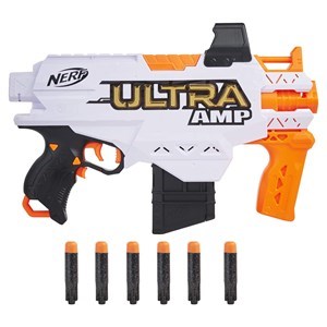اسباب بازی تفنگ نرف Nerf مدل Hasbro - Nerf - Ultra Amp Motorized Blaster - 6 Dart and Clips_اسباب بازی تفنگ