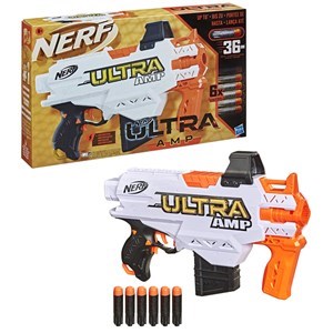اسباب بازی تفنگ نرف Nerf مدل Hasbro - Nerf - Ultra Amp Motorized Blaster - 6 Dart and Clips_اسباب بازی تفنگ
