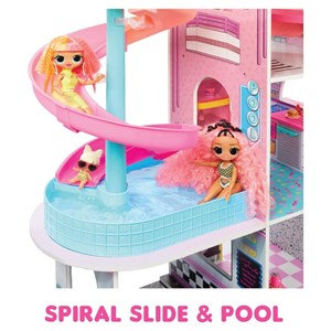 خانه 360 درجه چوبی عروسک های LOL OMG با 85 سوپرایز_اسباب بازی لوازم خانگی