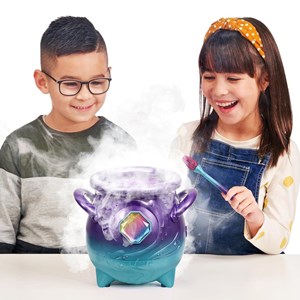 مجیک میکسیز دیگ جادویی با عروسک رباتیک سورپرایزی بنفش مدل Moose - Magic Mixies - Magic Cauldron Purple_عروسک رباتیک