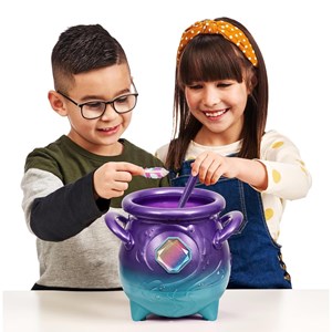 مجیک میکسیز دیگ جادویی با عروسک رباتیک سورپرایزی بنفش مدل Moose - Magic Mixies - Magic Cauldron Purple_عروسک رباتیک