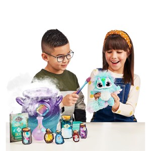 مجیک میکسیز دیگ جادویی با عروسک رباتیک سورپرایزی بنفش مدل Moose - Magic Mixies - Magic Cauldron Purple_عروسک رباتیک