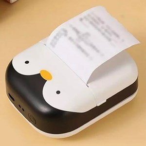 مینی پرینتر جیبی بدون نیاز به جوهر طرح پنگوئن_اسباب بازی دیجیتال و هوشمند