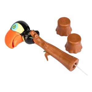 اسباب بازی حباب ساز موزیکال مدل طوطی مشکی bubble bird music light toy_اسباب بازی تفنگ