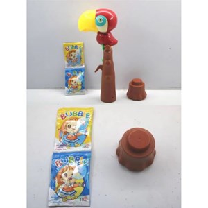 اسباب بازی حباب ساز موزیکال مدل طوطی مشکی bubble bird music light toy_اسباب بازی تفنگ