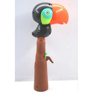 اسباب بازی حباب ساز موزیکال مدل طوطی مشکی bubble bird music light toy_اسباب بازی تفنگ