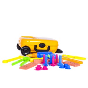اسباب بازی ابزار چمدان چرخ دار درج توی Dorj Toy_اسباب بازی مشاغل