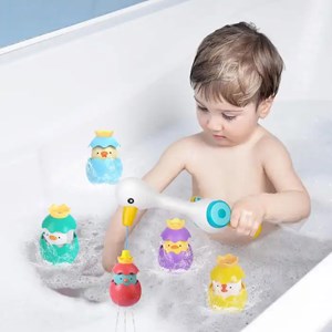 اسباب بازی حمام ماهیگیری مغناطیسی جوجه اردک 5 عددی_اسباب بازی نوزادی