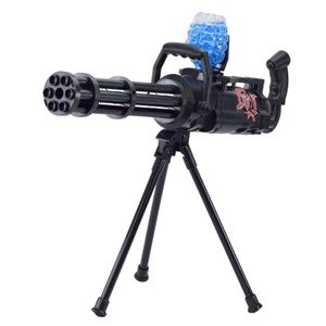 تفنگ اسباب بازی شارژی تیر ژله ای پایه دار مدل Gatling gun with gel balls_اسباب بازی تفنگ
