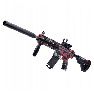تفنگ اسباب بازی شارژی تیر ژله ای قرمز مدل CARBINE M416_اسباب بازی تفنگ