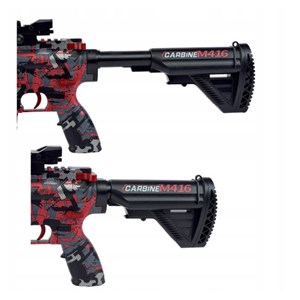 تفنگ اسباب بازی شارژی تیر ژله ای قرمز مدل CARBINE M416_اسباب بازی تفنگ