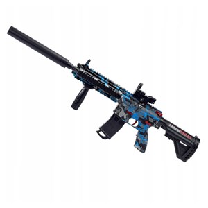 تفنگ اسباب بازی شارژی تیر ژله ای آبی مدل CARBINE M416_اسباب بازی تفنگ