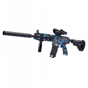 تفنگ اسباب بازی شارژی تیر ژله ای آبی مدل CARBINE M416_اسباب بازی تفنگ