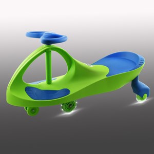 سه چرخه لوپ کار چرخ ژله ای چراغدار سبز آبی LOOPCAR-اسباب بازی دوچرخه