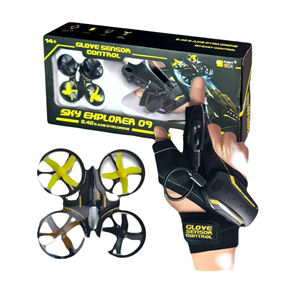 کوادکوپتر شارژی با ریموت مچی (دست کشی) Glove Sensor control_اسباب بازی کوادکوپتر
