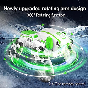 ربات اسباب بازی سگ کنترلی هشت چرخ دودزا سبز Stunt Dog Robot 8wd_اسباب بازی ربات
