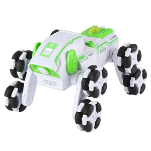 ربات اسباب بازی سگ کنترلی هشت چرخ دودزا سبز Stunt Dog Robot 8wd_اسباب بازی ربات