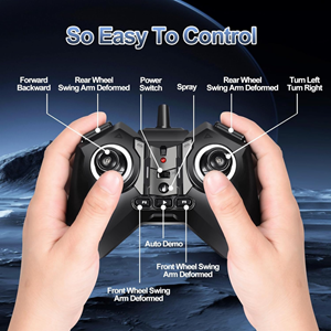 ربات اسباب بازی سگ کنترلی هشت چرخ دودزا سبز Stunt Dog Robot 8wd_اسباب بازی ربات