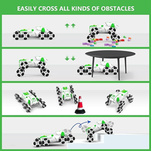 ربات اسباب بازی سگ کنترلی هشت چرخ دودزا سبز Stunt Dog Robot 8wd_اسباب بازی ربات