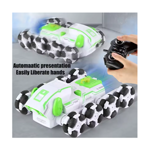 ربات اسباب بازی سگ کنترلی هشت چرخ دودزا سبز Stunt Dog Robot 8wd_اسباب بازی ربات