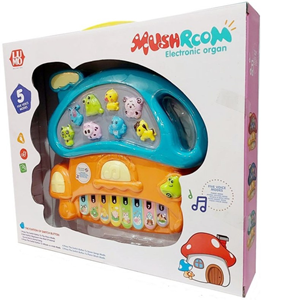 اسباب بازی ارگ آموزشی موزیکال طرح قارچ با آموزش صدای حیوانات Mushroom Piano Toy_اسباب بازی نوزادی