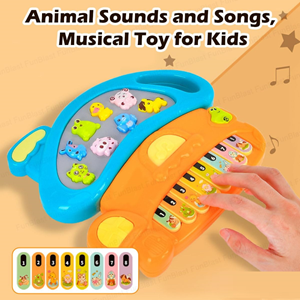 اسباب بازی ارگ آموزشی موزیکال طرح قارچ با آموزش صدای حیوانات Mushroom Piano Toy_اسباب بازی نوزادی