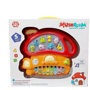 اسباب بازی ارگ آموزشی موزیکال طرح قارچ با آموزش صدای حیوانات Mushroom Piano Toy_اسباب بازی نوزادی