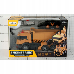 اسباب بازی ماشین کنترلی کامیون کمپرسی تبدیل شونده به ربات مدل ترانسفورمر Remote Control Transformer Dump Truck_ماشین کنترلی