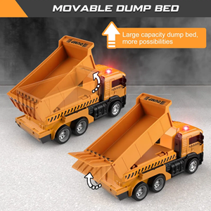 اسباب بازی ماشین کنترلی کامیون کمپرسی تبدیل شونده به ربات مدل ترانسفورمر Remote Control Transformer Dump Truck_ماشین کنترلی