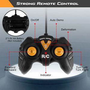 اسباب بازی ماشین کنترلی کامیون کمپرسی تبدیل شونده به ربات مدل ترانسفورمر Remote Control Transformer Dump Truck_ماشین کنترلی