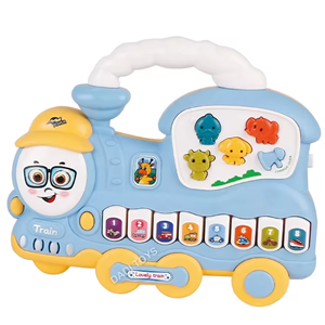 اسباب بازی ارگ آموزشی موزیکال طرح قطار با آموزش صدای حیوانات train piano Toy_اسباب بازی نوزادی