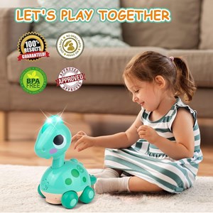 دایناسور موزیکال هولی تویز آبی مدل Hola Toys 6110_اسباب بازی نوزادی