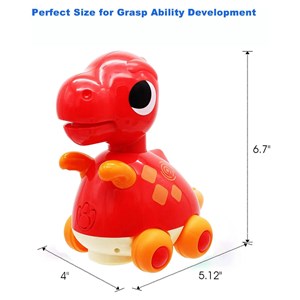 دایناسور موزیکال هولی تویز قرمز مدل Hola Toys 6110_اسباب بازی نوزادی