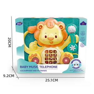 ﻿اسباب بازی تلفن موزیکال طرح شیر Baby Music Telephone_اسباب بازی نوزادی