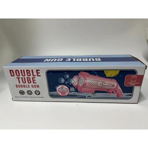 تفنگ اسباب بازی حباب ساز دولول مخزن دار صورتی Electric Bubble Maker Toy with LED Lights_اسباب بازی تفنگ