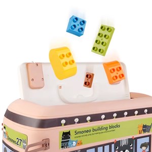 لگو دوپلو اسمونو 136 قطعه مدل اتوبوس حیوانات smoneo رنگ کرم_اسباب بازی لگو