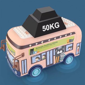 لگو دوپلو اسمونو 136 قطعه مدل اتوبوس حیوانات smoneo رنگ صورتی_اسباب بازی لگو