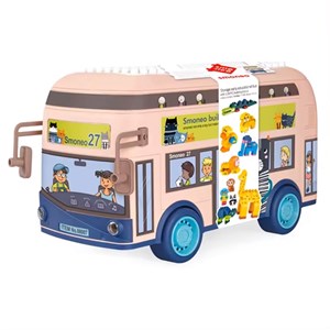 لگو دوپلو اسمونو 136 قطعه مدل اتوبوس حیوانات smoneo رنگ صورتی_اسباب بازی لگو