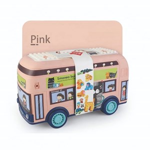 لگو دوپلو اسمونو 136 قطعه مدل اتوبوس حیوانات smoneo رنگ صورتی_اسباب بازی لگو