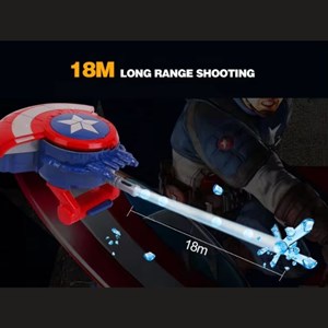 تفنگ اسباب بازی تیر ژله ای شارژی سپر کاپیتان آمریکا_اسباب بازی تفنگ