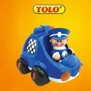 اسباب بازی ماشین پلیس با آدمک تولو مدل 87478 Tolo First Friends Police_اسباب بازی نوزادی