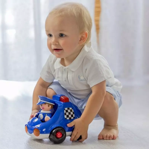 اسباب بازی ماشین پلیس با آدمک تولو مدل 87478 Tolo First Friends Police_اسباب بازی نوزادی