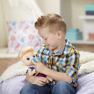 عروسک پسر بچه بیبی الایو Baby Alive Sweet Spoonfuls Blonde baby doll boy Hasbro_عروسک دخترانه