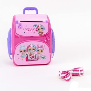 قلک مدل كوله پشتي رمزدار طرح ال او ال سوپرایز Intelligent School Bag Toy ATM LOL_اسباب بازی کوله پشتی