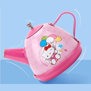 اسباب بازی ست چای خوری فلزی 4 نفره طرح هلو کیتی_اسباب بازی لوازم خانگی