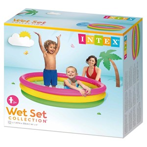 استخر بادی قطر 147 سانتیمتری کف بادی اینتکس-اسباب بازی ورزشی