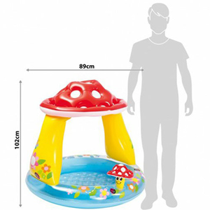 استخر بادی کودک اینتکس intex کف بادی طرح قارچ مدل 57114-اسباب بازی ورزشی
