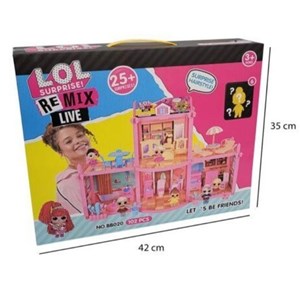 خانه عروسکی ال او ال سورپرایزی 102 قطعه مدل LOL surprise house BB020_اسباب بازی لوازم خانگی