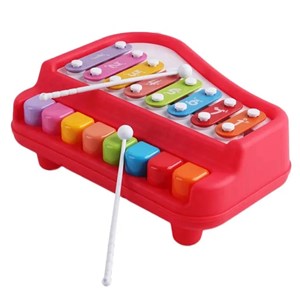 اسباب بازی پیانو و بلز دو کاره 8 کلید هانگر Huanger_اسباب بازی موسیقی