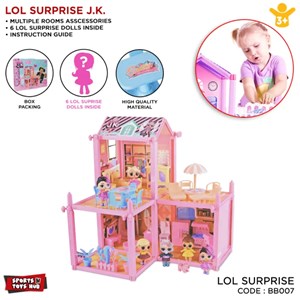 خانه عروسکی ال او ال سورپرایزی 110 قطعه مدل LOL surprise house BB007_اسباب بازی لوازم خانگی